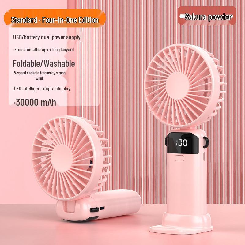2024 Compact Rechargeable Ultra-Quiet Mini Fan for Office and Travel