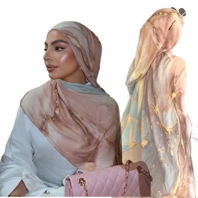 Women Gradient Color Polyester Scarf For Women Modal Breathable Light Weight Soft Shawl Cotton Rayon Viscose Headband Shawl