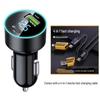120W Dual Flash Car Charger with Digital Voltage Display for Super Fast Mobile Charging
