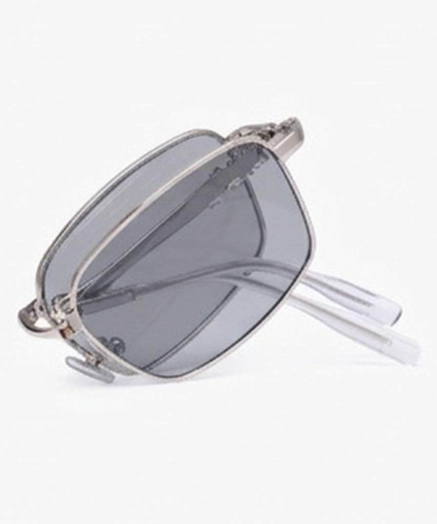 Likkeullou Rc Stainless Steel Amon F Folder Sunglasses Gray