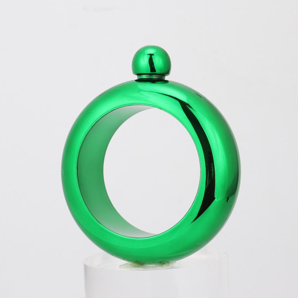 304 Stainless Steel Bracelet Flask, 3.5 Oz Round Portable Hip Flask