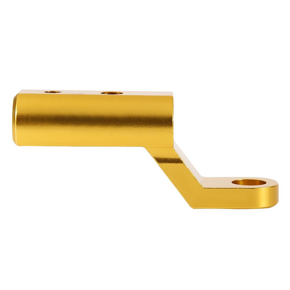 

Rearview Mirror Base Extension Mount Bracket Hooks Support Holder for Motorcycles(Golden)