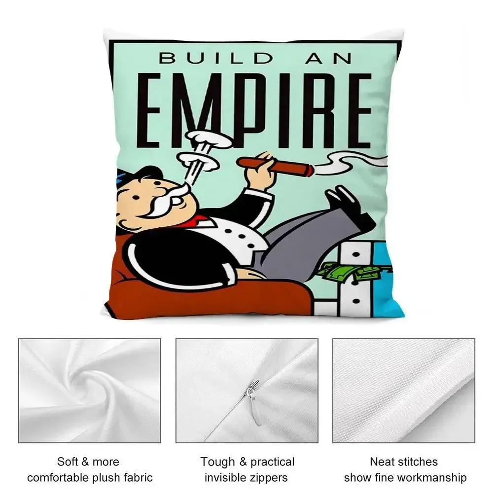 Cartoon M-Monopoly Dollar Money Pillow Case Short Plush Double-sided Print Square Throw Pillow Covers Sofa Home Cushion Decor