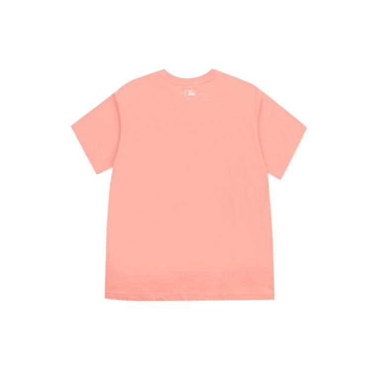 MLB Classic NY Print Loose Fit Dopamine Sports Casual Short Sleeve T-Shirt Unisex T-Shirts Pink 31TS31131-10P
