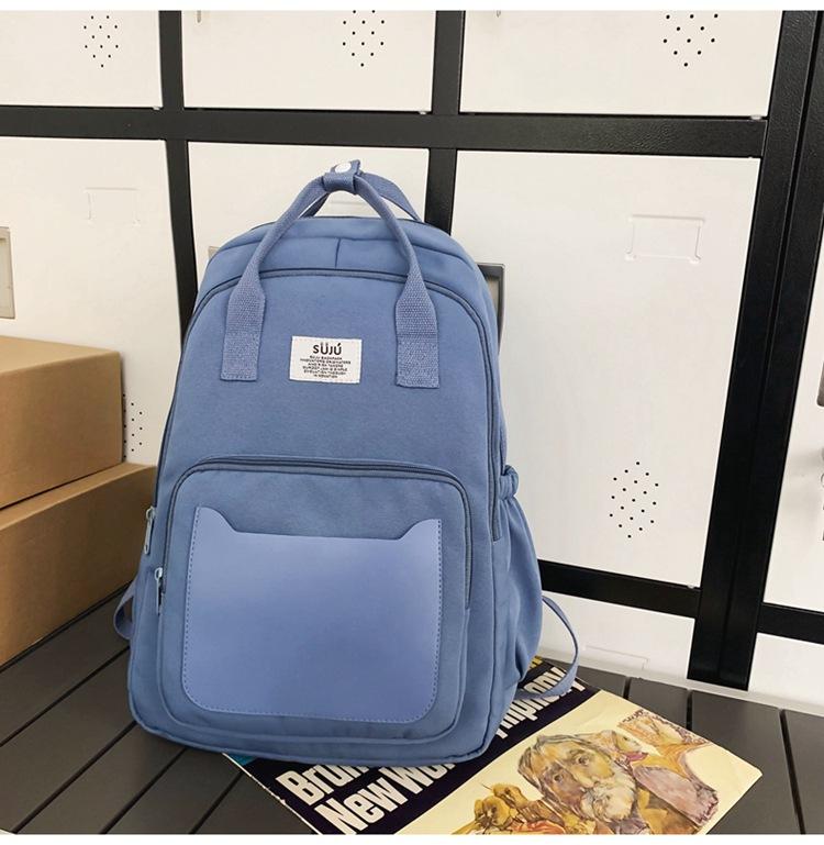 WSLCN Mochila Escolar Lona Bolsa De Hombro College Mochila 3 En 1 Estuche Mochila Mochila Escolar Bolsa De Escuela Adolescente Chica Escuela Secundaria Viajes Bolso, A-caqui, Aztè 3pcs