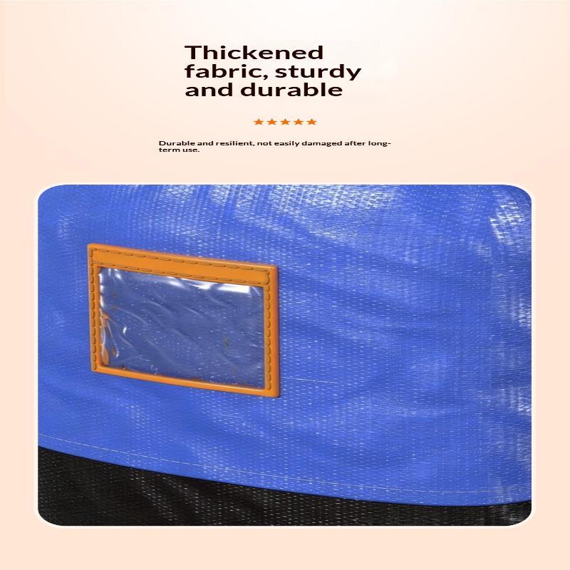 Heavy Duty Rolling Moving Storage Bag With Thickened Bottom Clear Window For House Moving Dorm Relocation Clothes Storage
