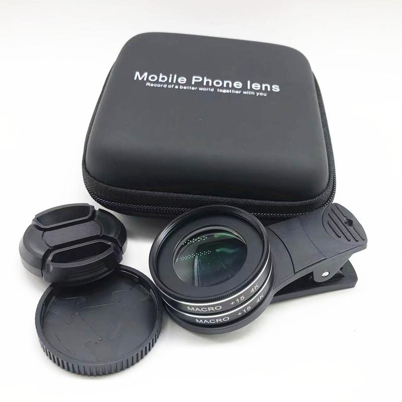 Mobile Phone Lens 37mm Dual Macro Lens 4K HD MACRO 15X 4K SLR Dual Macro Shooting Artifact 30X Macro Old Flat Clip