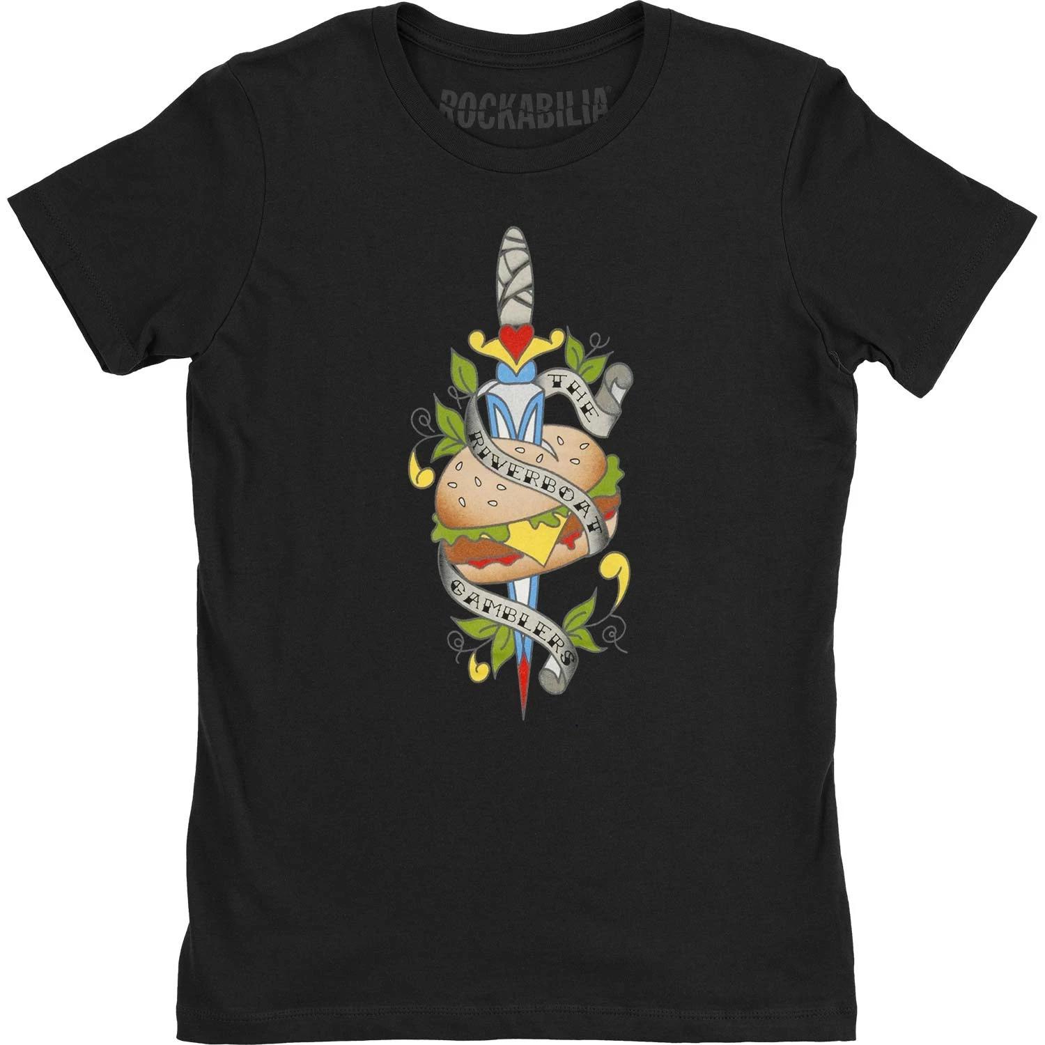Men s Riverboat Gamblers T-shirt Small Black XXL