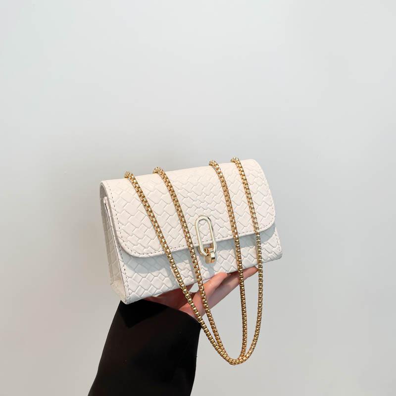 High-value Bag Women's 2025 Spring New Fashion Chain Small Square Bag Solid Color Simple and Versatile Women's Bag