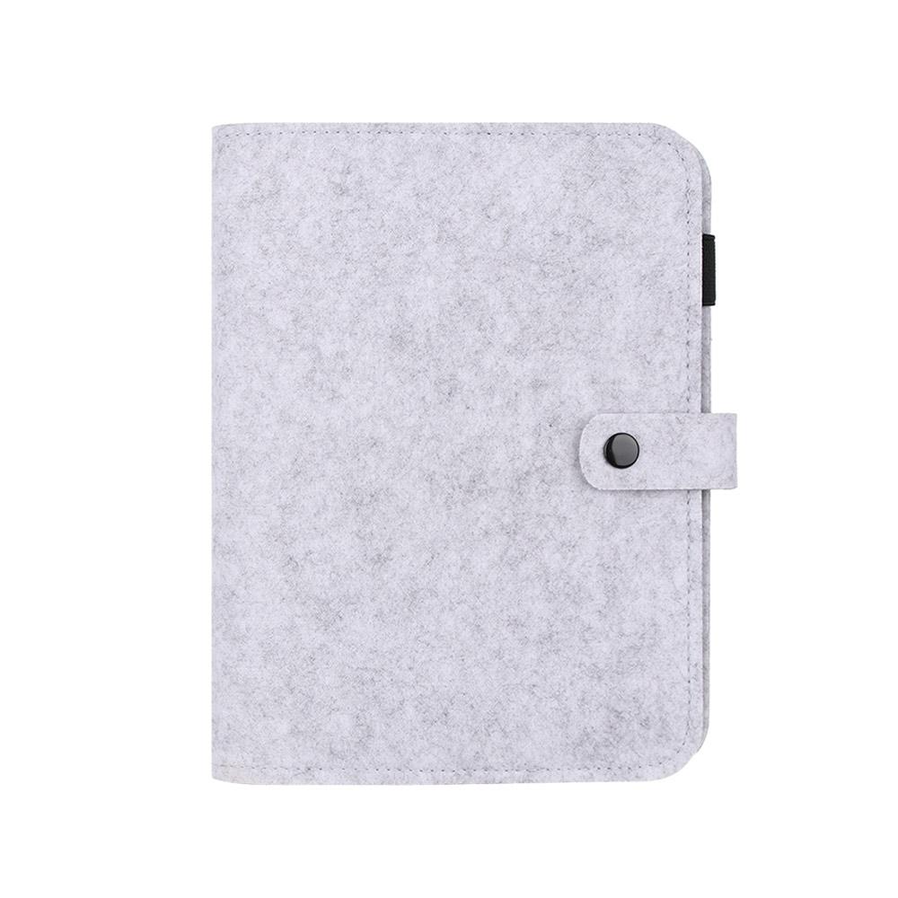 A5 A6 Portable Fashion Office Supplies Stationery Ring Binder Felt Notebook Felt Shell Portable Diary