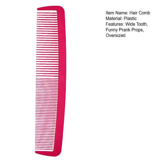 Funny Giant Wide Tooth Comb Oversized Styling Comb for Parties Cosplay Stage Performance