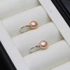 Natural pearl earrings for women,freshwater cultured pearl earring jewelry 925 sterling silver earrings birthday gift white pink