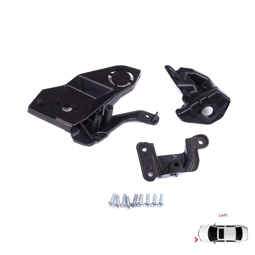 BHL581-1 Headlight Holder Mount Repair Bracket Tab Set Left Side for Peugeot 208 E-208 MK2 P21 2008 E-2008 MK2 P24 2019-On