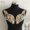 Three-Dimensional Flower-Dipped Embroidered Lace Collar Pair Flower Imitation Pearl Lace Lace Women'S Clothing Accessories