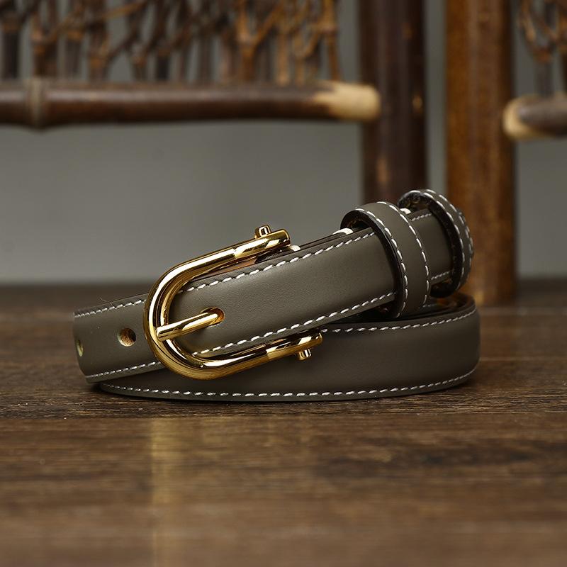 Women's Korean-Style Leather Belt Simple Fashion Trend New Pure Cowhide All-Match Casual Jeans Belt