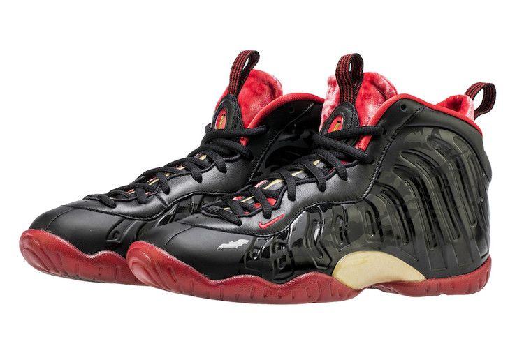 Kids' Sneakers Air Nike Foamposite One Dracula (GS) Black/University Red-Metallic Gold