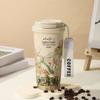 Taza Termo de 500ml Taza de Café Aislada Termo de Acero Inoxidable Taza Frío/Calor Taza de Doble Pared con Pajita Taza de Viaje Térmica para Hielo