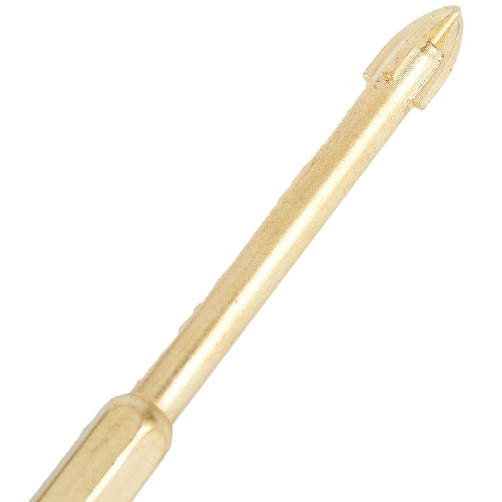 5pcs Drill Bits Glass Drill Titanium Ceramic Tile Marble