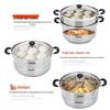 SUPOR Helper 304 Stainless Steel Steamer & Soup Pot