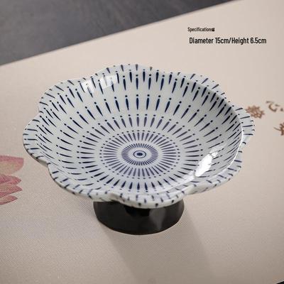Zhi Shi Vintage Chinese High-Footed Fruit Plate