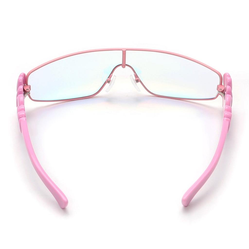 Fashion YK one-piece sunglasses flower glasses INS personalized trend metal frame new
