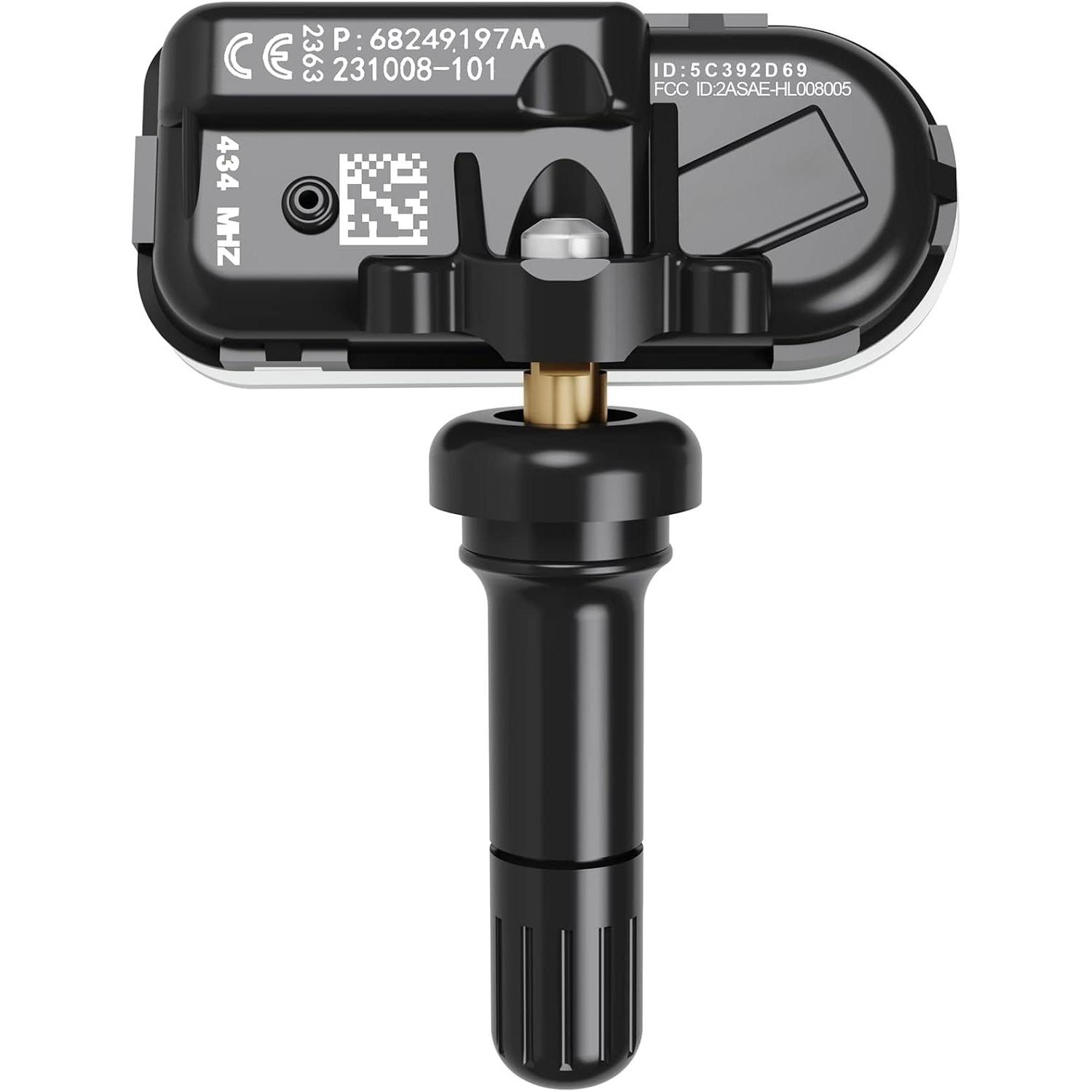 

Dodge TPMS Sensor 434MHz Tire Pressure Monitor Sensors for Dodge RAM Jeep Cherokee Replace #68249197AA, 68239720AA, 68157568AA, 68239720AB, 68239729AA PACK OF 1