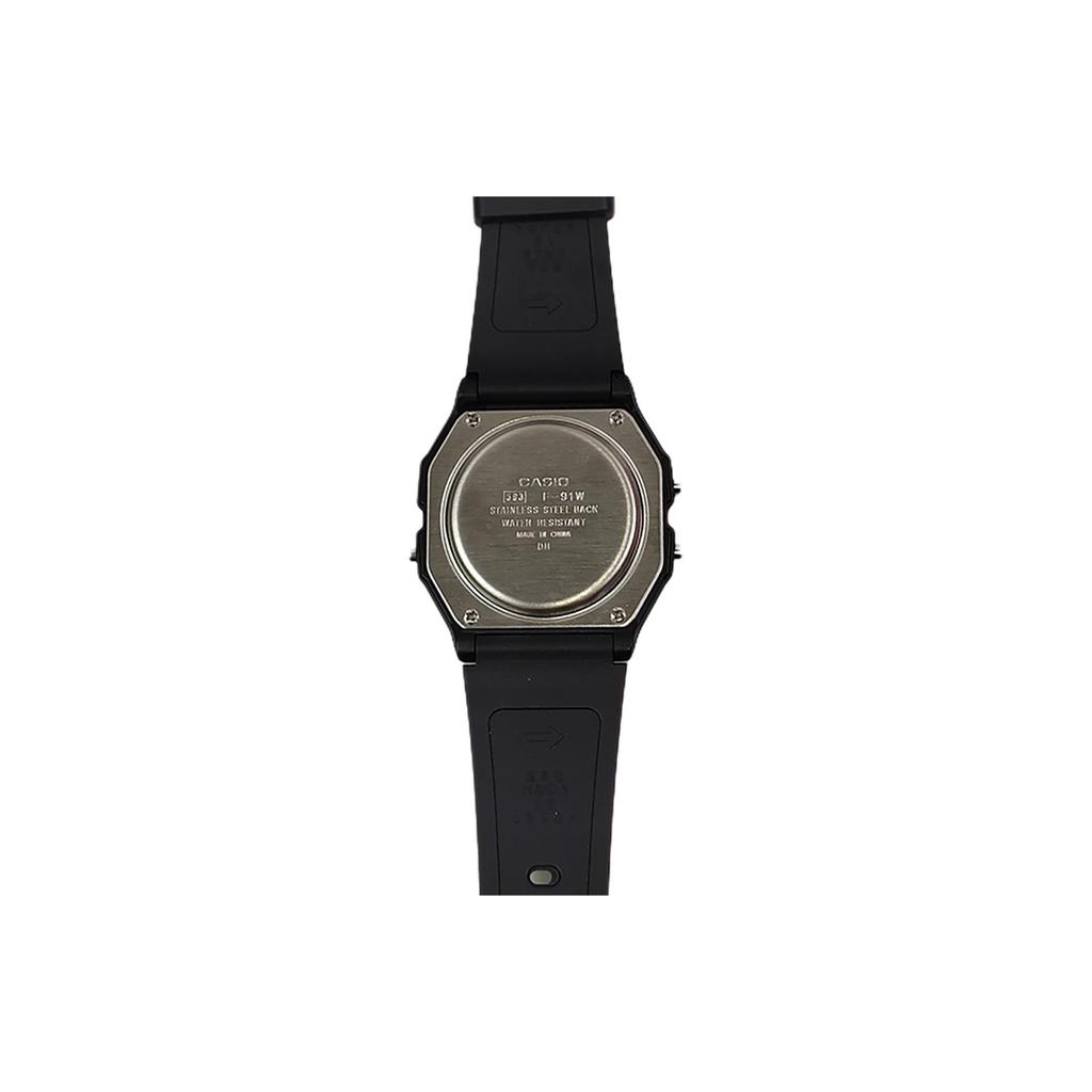 CASIO Unisex YOUTH Black Watch F-91W-1(Watch3--)