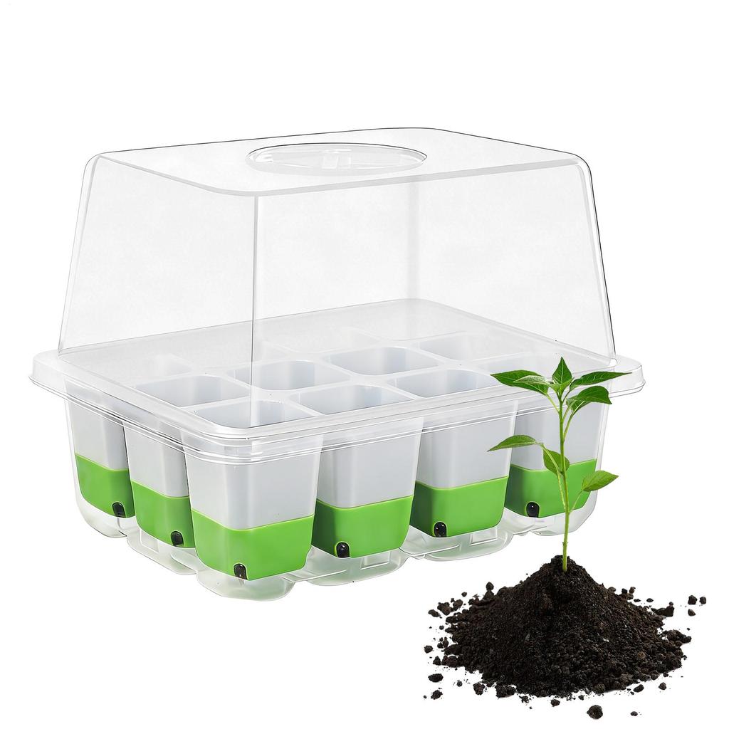 Silicone Nursery Pots 12 Hole Seedling Pot Reusable Propagation Tray for Tomato Flower Vegetables Germination Growing Sprouting