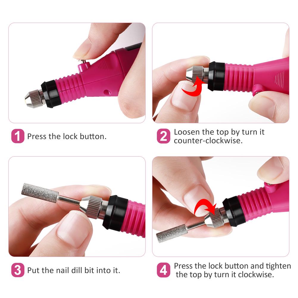 PHOENIXY 30 Colors Gel Nail Polish with USB Nail Drill Machine 48W UV LED Lamp Top Base Coat Manicure Set and DIY Nail Art Decoration Tools