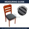 Stretch Jacquard Dining Room Chair Seat Covers Removable Washable Elastic Upholstered Dining Chair Cushion Slipcover