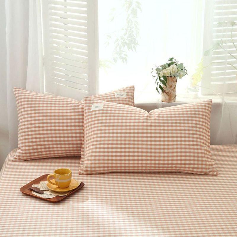 Premium 100% Cotton Pillowcase Pair 48x74cm for Home or Student Use