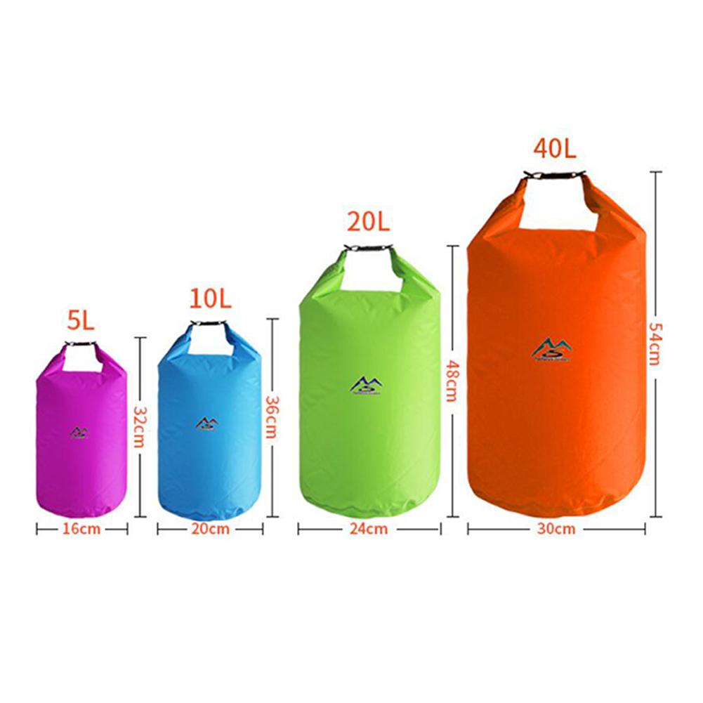 5L/10L/20L/40L Ultra Light Waterproof Bag Outdoor Drift Bag Waterproof Bucket Waterproof Bag