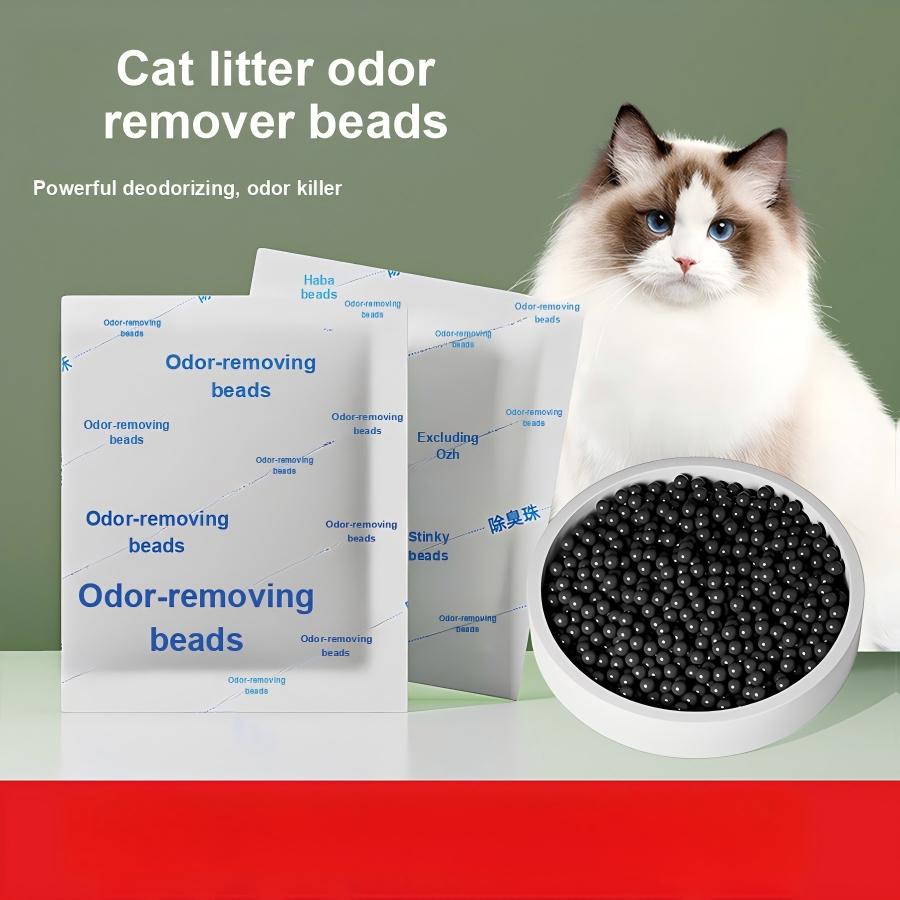 Activated Carbon Pouch Odor Absorber Air Freshener Cat Essential Deodorizer for Cat Litter Box, Formaldehyde Killer, Bacteria Elimination, Small Bag