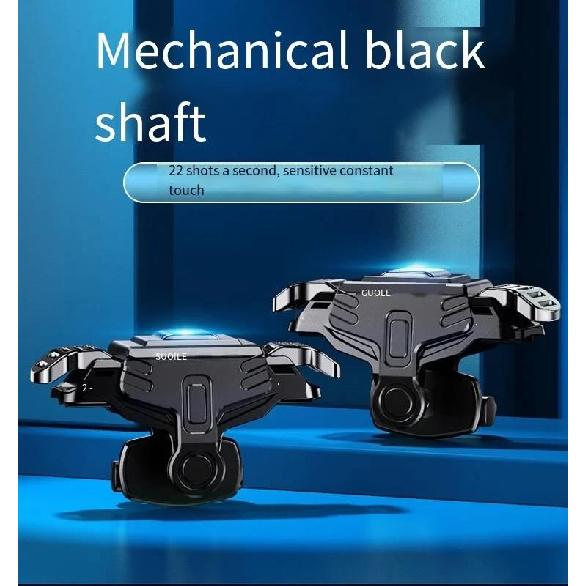 GT02 Mobile Phone Game Trigger Gamepad Joystick 6-Finger Aim Shooting L1 R1 Key Button Game Fingertips For PUBG Game Controller 5
