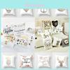Fresh Simple Anime Pattern Cotton Pillow Cover Comfortable Peach Skin Fabric Cushion Case
