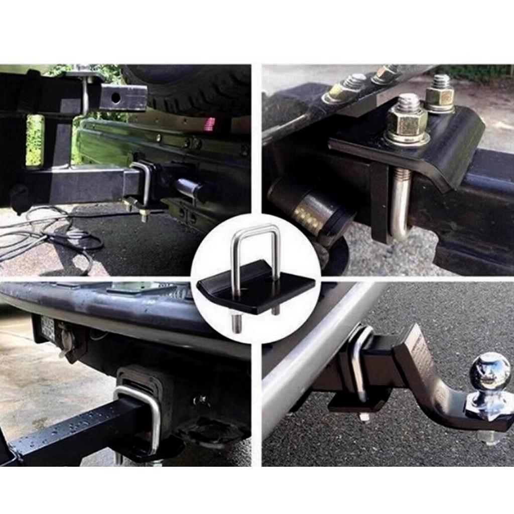 Double Trailer Stabilizing Clamps Brackets Manganese Steel Eliminate Swaying Anti Slack for Motorhomes Travel Trailers