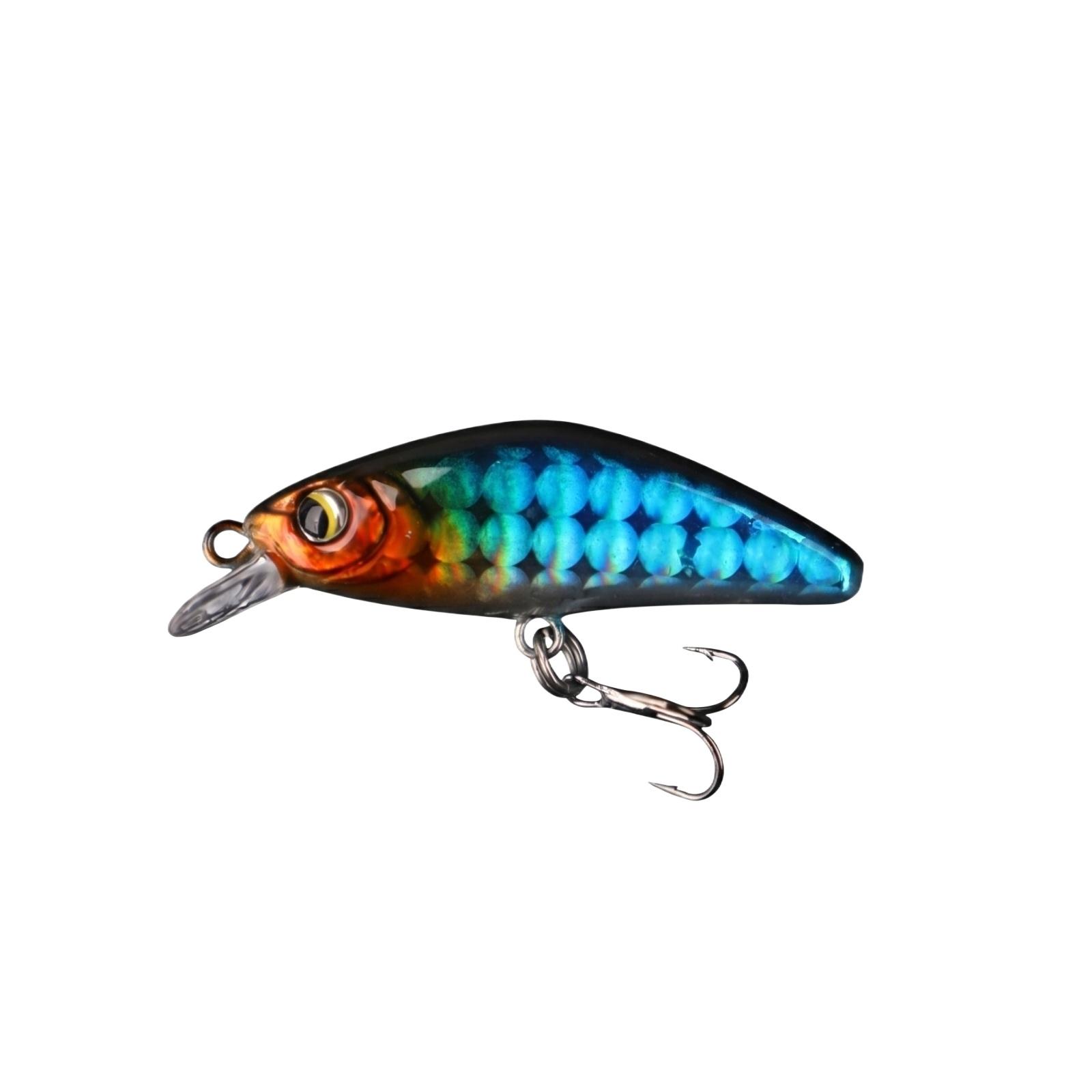 

Fishing Lure Crankbait Hard Bait Mini Sinking Bait for Freshwater Fishing Long Casting Durable Fishing Tackle one size синий