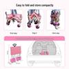 Pink Camper Van Portable Folding Cart for Packages and Picnic Camping