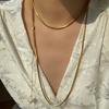 Niche Style Metal Square Women's Elegant High-End Sweater Necklace