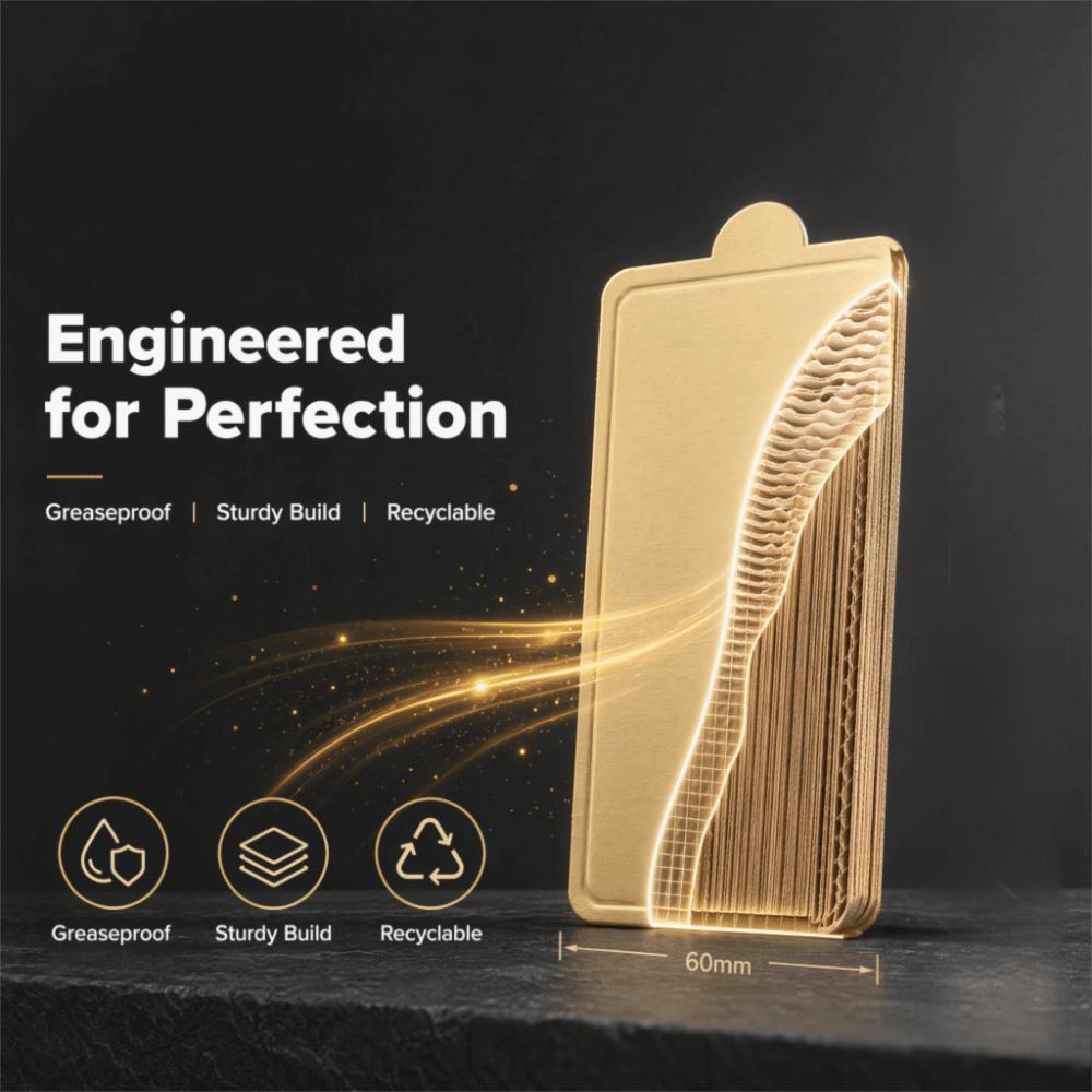 300pcs Gold Cake Dessert Board Cardboard Mini Cake Base Multipurpose Mousse Cake Board Cake Slices