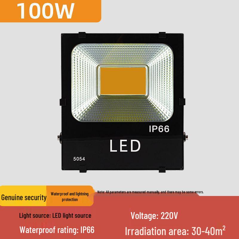 30W/50W Waterproof LED Floodlight: Warm Outdoor Spotlight for Courtyards & Advertising
