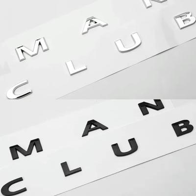 3d ABS Black Car Letters Clubman Logo Trunk Emblem Badge Decal For Cooper S F54 R55 R 55 JCW Clubman Sticker Accessories