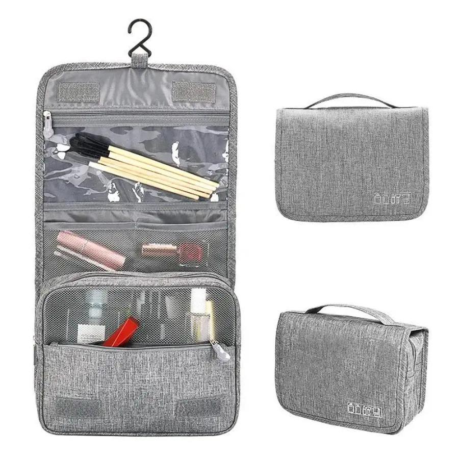 Borsa Portatile in Tessuto da Uomo per Business Organizzatore per Articoli da Toeletta Borsa Cosmetica da Donna Impermeabile Borsa da Viaggio da Appendere per Lavaggio