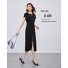 IEF French Style Elegant Slimming Midi Dress