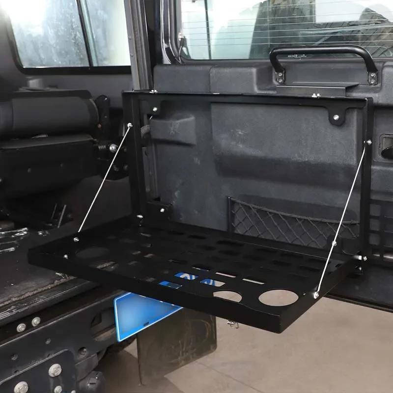 For Land Rover Defender 90 110 2004-2024 Aluminum alloy black car tailgate can foldable pallet rack car modification accessories
