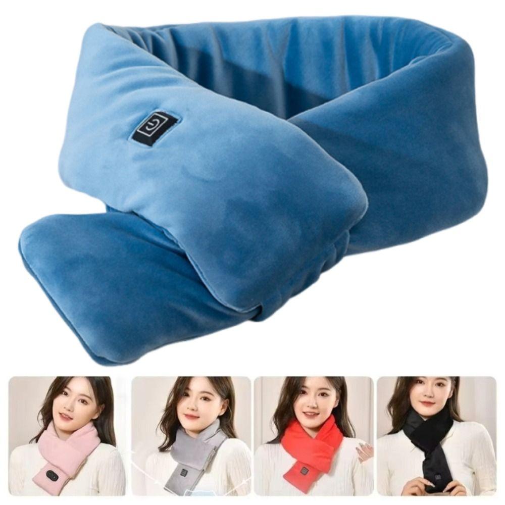 3 Temperature Adjustable Electric Heating Scarf Warm Neck Wrap Warmer Boys Girls