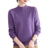 Women's Winter Velvet High-Neck Top: Fashionable Clothing for Middle-Aged Women (40-60 Years)