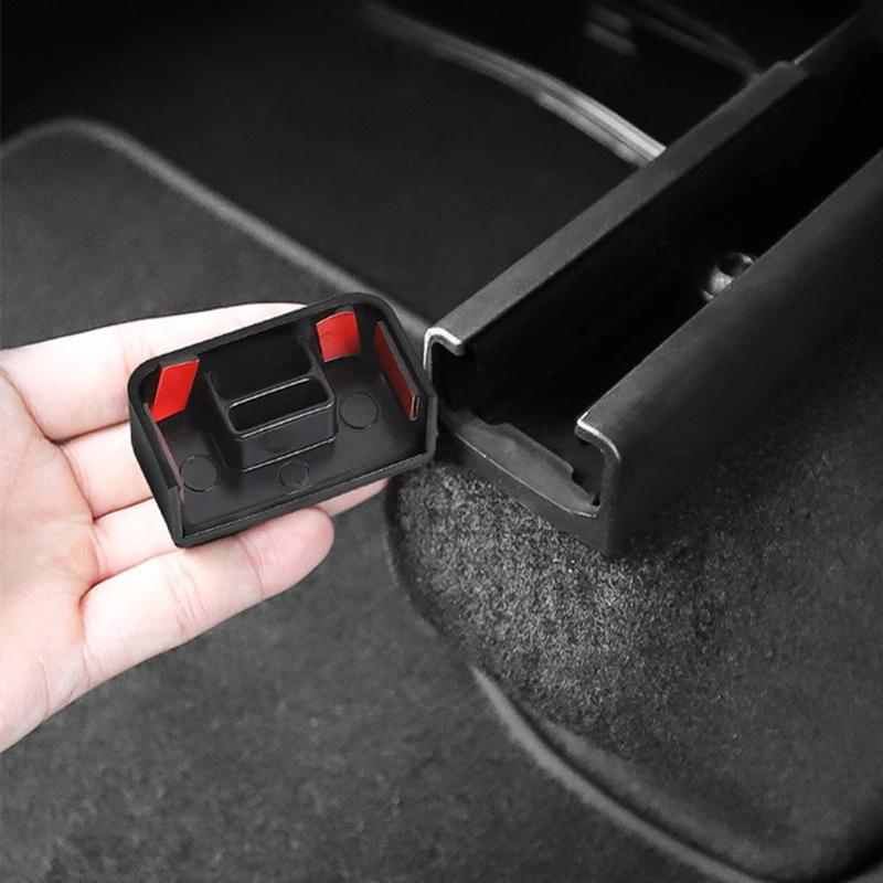 For Tesla Model 3 Model Y 2020 2025 Rear Seat Slide Rail Soft Rubber Plug Protection Car Interior Function Accessories for Tesla