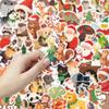 50 Christmas Animal Celebration Doodle Stickers for DIY: Water Bottles, Luggage, Notebooks