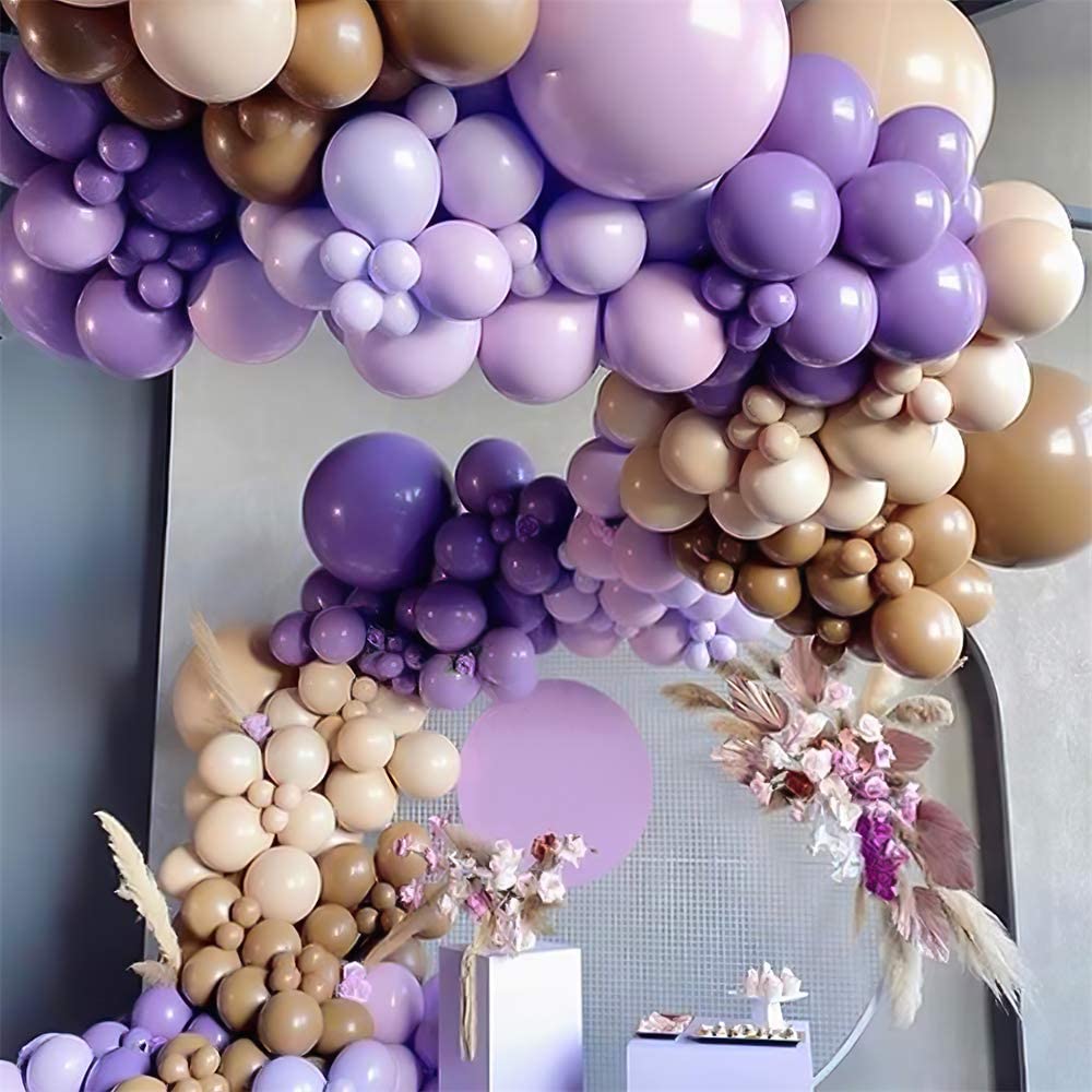 Bruiloft Verjaardag Babyborrel Geslachtsonthulling Decoraties Stofblauw Wit Ballonnenboog Slingerset